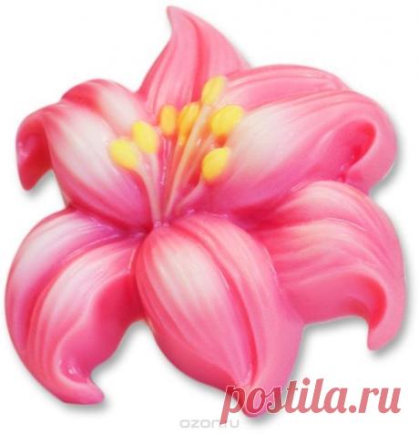 Купить Форма для мыла Выдумщики "Лилия", профессиональная, 7 х 7 х 2,5 см в интернет-магазине OZON.ru