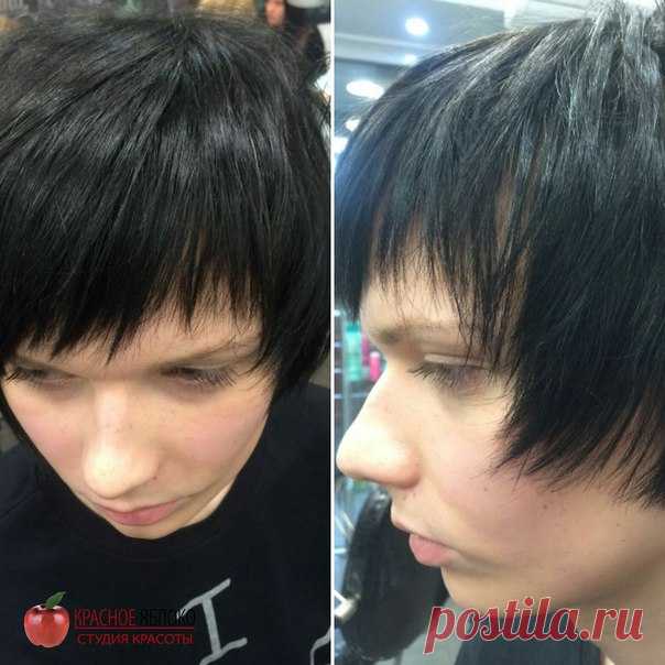Креативная стрижка💇 от стилиста🎀 Алины м.Кузьминки. Бонус🔔🔍 такой прически – не требует🎇 укладки, достаточно👲😃 только вымыть🏊 и высушить волосы.