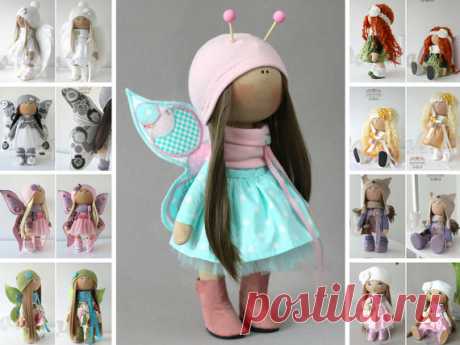 Butterfly doll Interior doll Handmade doll by AnnKirillartPlace
