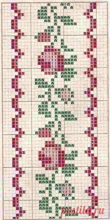 Вышивка крестом ... подборка цветочно-орнаментальная (34 схемы + доп материал)