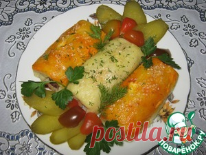 Картофельные рулетики с мясом .