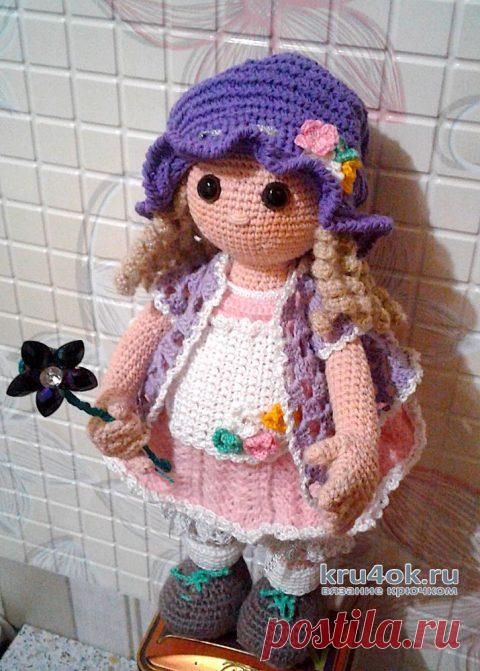 Кукла Герда крючком. Работа Веры
