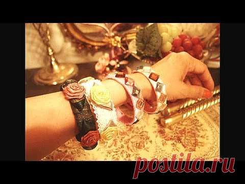 Мк браслеты из лент и пластиковой бутылки