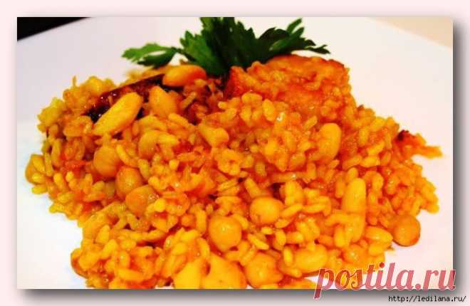 Очень вкусно! Белая фасоль с рисом и соусом софрито.