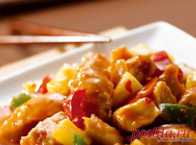 Курица в кисло сладком соусе рецепт с фото