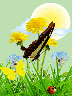 ❦♰❦ ¡Abre tus alas mariposa!,
¡vuela, tu hora a llegado!
vestida de colores hermosa,
suave y sutil, como la rosa,
fuiste oruga que se arrastraba,
a la que Dios alas dibujo,
al volar nunca mires...