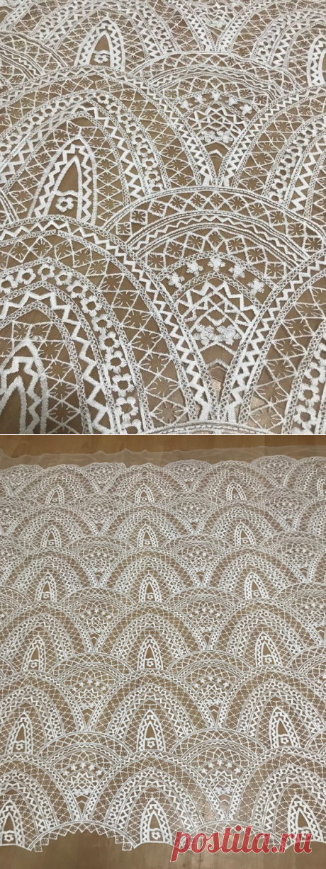 Cotton lace fabric highly quality dress fabric organza net 130 cm width guipure lace for fashion dre - MommyGrid.com