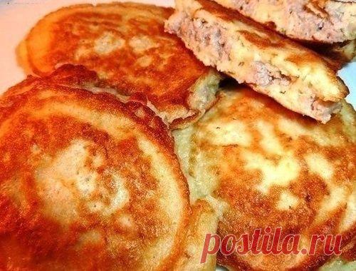 Мясные оладьи на скорую руку