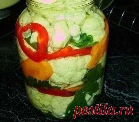Цветная капуста в маринаде