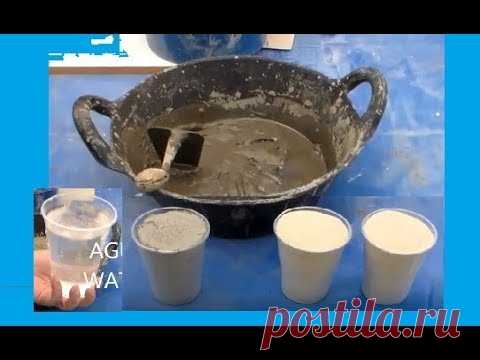 Как смешать цемент для горшечных и других работ