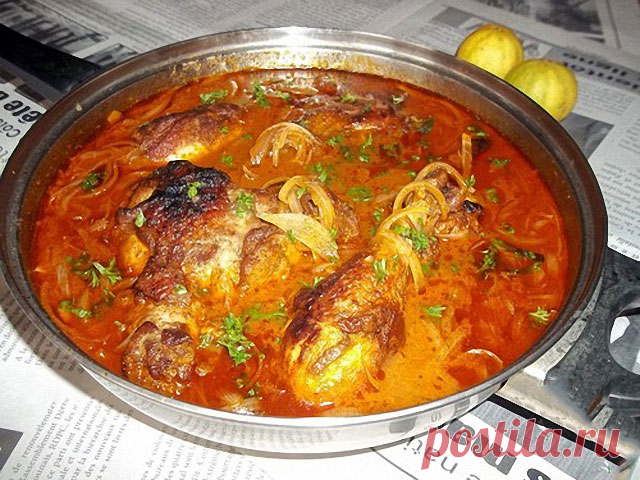 Курица в луковом соусе «Ясса» — Мой садочек