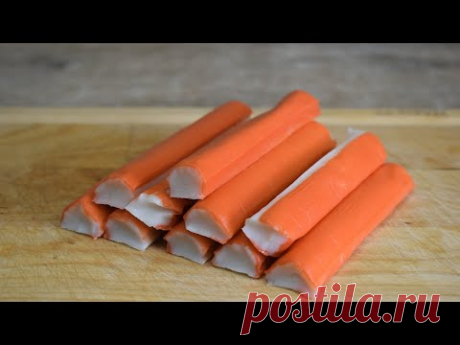 Этот САЛАТ СРАЗУ стал нашим любимчиком! Новый салат из простых продуктов!+рецепт ароматных сухариков