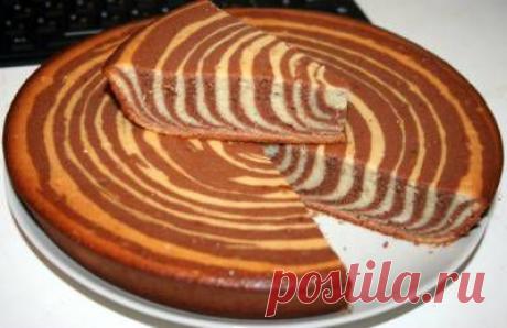 Торт «Зебра» - Домашние торты - Сладкие рецепты - IsraPortal.com