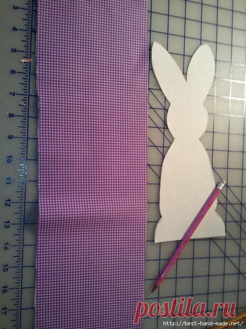 Чудесные пасхальные кролики из ткани от Angie. Мастер-класс.