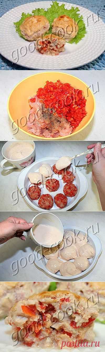Хорошая кухня - рубленные куриные фрикадельки в сметанном соусе. Кулинарная книга рецептов. Салаты, выпечка.