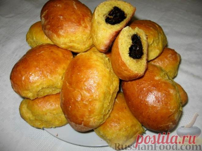 Рецепт: Пирожки из тыквенного теста с ореховым вареньем на RussianFood.com