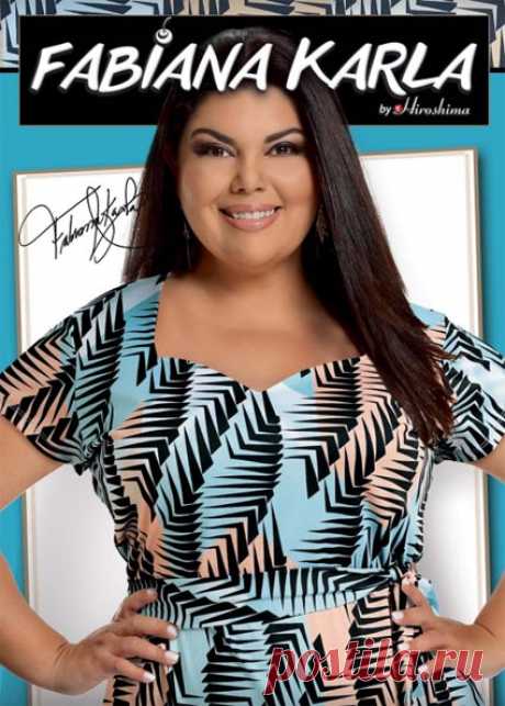 Каталог женской одежды plus size бразильского бренда Fabiana Karla март-апрель 2019