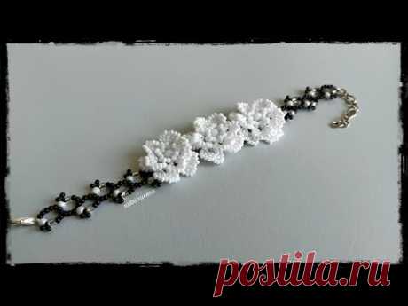 Serenity, Seed bead Bracelet/How to make beaded jewelry at home/Pulsera Tutorial diy