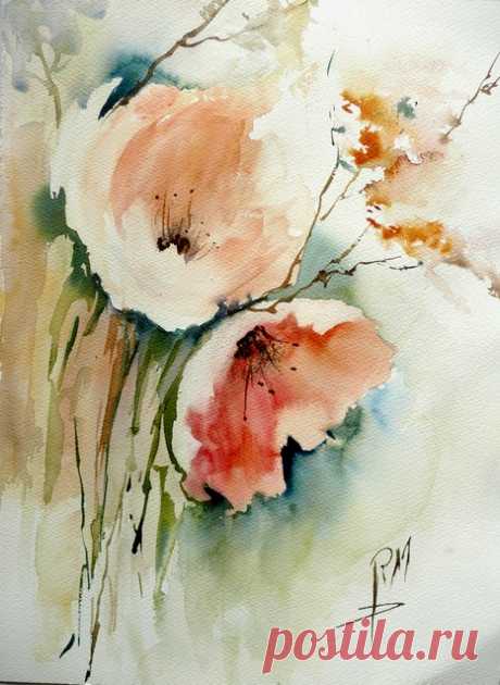 yamaha373 | Художник Rose-Marie Dubreucq. Акварель.