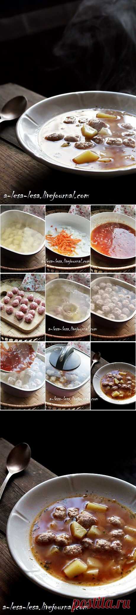 Люблю готовить ... ничего не могу с собой поделать... - Суп картофельный с мясными фрикадельками