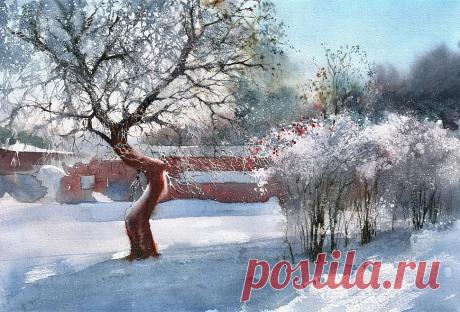 Художник Владимир Тупоршин, акварель