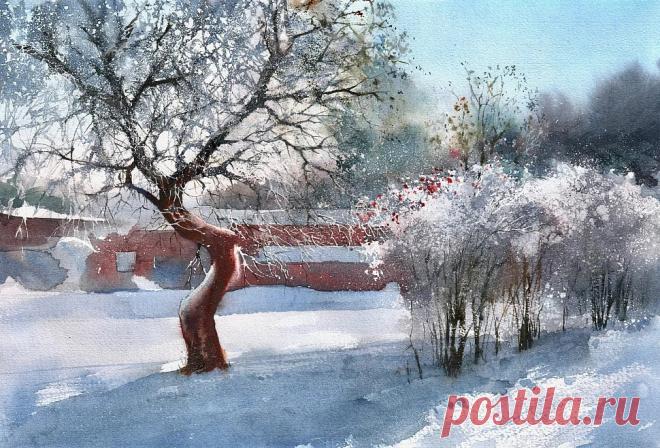 Художник Владимир Тупоршин, акварель