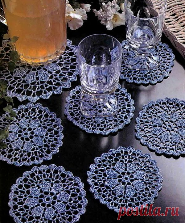 Вязание крючком Искусство: Вязание крючком - Вязаные салфетки Pattern Бесплатный