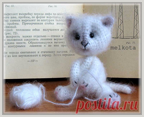 Вязание крючком КОТЕНКА
