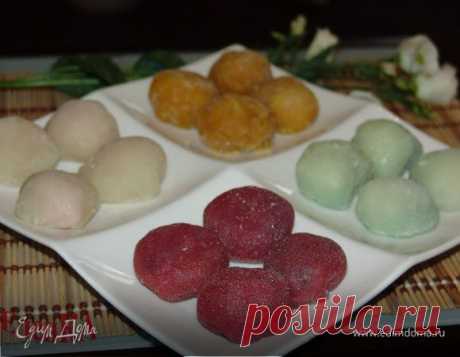 Мочи - японский десерт (Mochi Balls). Ингредиенты: сахар, рисовая мука, вода | Официальный сайт кулинарных рецептов Юлии Высоцкой
