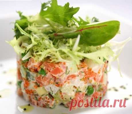 ВКУСНЫЙ САЛАТ С СЁМГОЙ И ОГУРЧИКОМ

Ингредиенты:
— 300 г свежей слабосоленой семги,
— 5 картофелин,
Показать полностью…