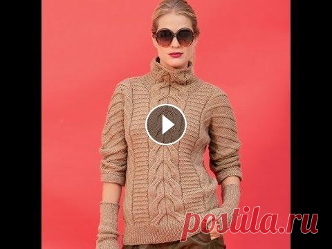 Вязание Спицами - Свитер Косами - 2019 / Knitting Knit Sweater / Strickpullover Вязание Спицами - Свитер Косами - 2019 / Knitting Knit Sweater / Strickpullover...