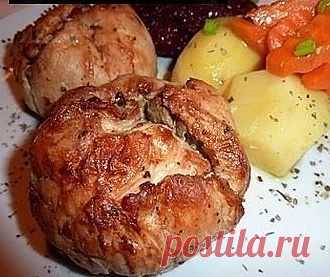 Бомбочки из курицы, запечённые в фольге.