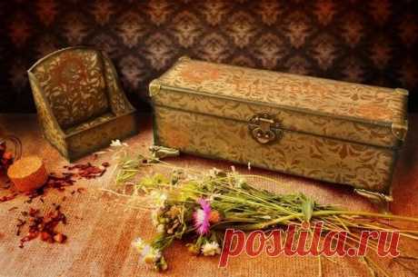 Футляр в технике декупаж