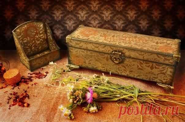 Футляр в технике декупаж