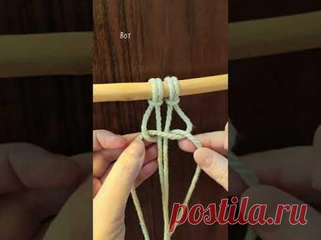 Как завязать КВАДРАТный узел