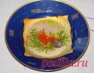 Мастер-класс тарелка "Новогодняя ночь" - обратный - Декупаж - Рукоделие и творчество - Каталог статей - Рукоделие-мое хобби