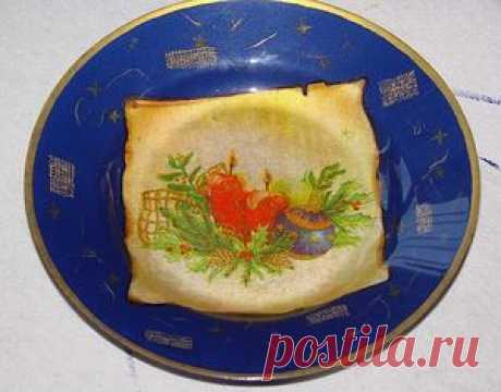 Мастер-класс тарелка &quot;Новогодняя ночь&quot; - обратный - Декупаж - Рукоделие и творчество - Каталог статей - Рукоделие-мое хобби