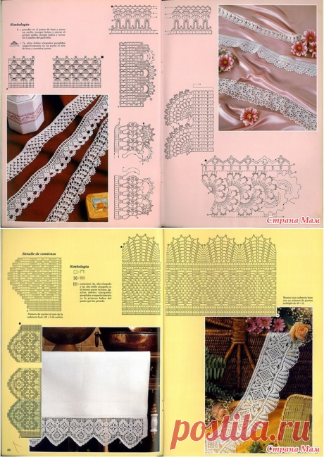 Кружево для обвязки (большая подборка, часть №2) - Страна Мам
