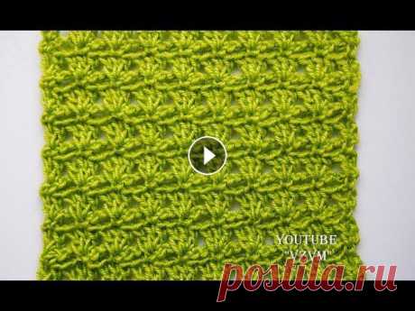 Простые узоры крючком для начинающих . Узор &quot;Сосновые лапки&quot;  Урок 46   Easy crochet for beginners Простые узоры крючком для начинающих- хорошая возможность связать что-то быстро, когда не требуется владеть крючком в совершенстве. Достаточно уметь в...