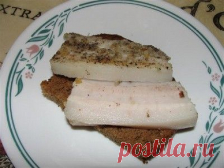 Салооо....ну очень вкусное сало : Закуски и бутерброды