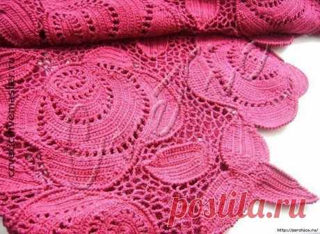 РОЗЫ МАКИНТОША* - ПОДРОБНЫЙ МАСТЕР-КЛАСС

Порядовое описание
1 ряд - 5 вп,
2 ряд - 1 вп, 3 стбн,
3 ряд - 1 вп, 5 сбн(прибавляем по 1 петле в начале и конце ряда)
4 ряд - 1 вп 5сбн
5 - 1 вп, 3 сбн (сокращаем петли в начале и конце ряда)
6 р - 4 вп, *ст1н вп* повторяем 15 раз, соединительный столбик с 3м вп в начале ряда.
7 р - 32 сбн
8 ряд - 1 вп, 8 сбн, 2 сбн в одну арочку предыдущего ряда, 1 сбн, 2 сбн в одну арочку предыдущего ряда, 12 сбн, 2 сбн в одну арочку предыдущег...