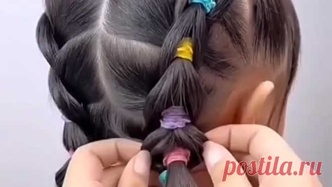 Прическа для дочки, маме на заметку!