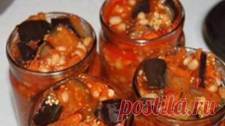 Греческая закуска с фасолью на зиму
