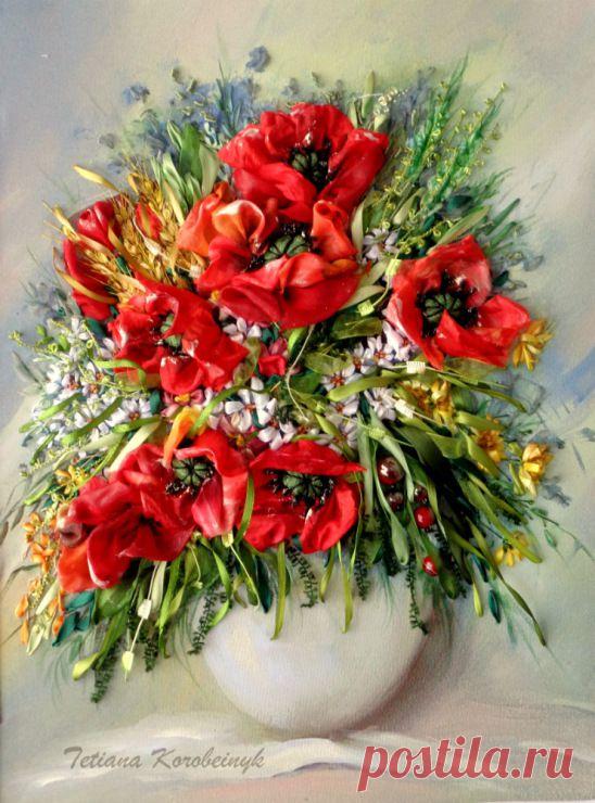 Вышивка лентами от Татьяны Шамес. Ч. 1