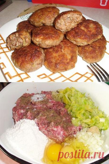 Сочные котлеты из фарша и кабачков | Рецепты моей мамы