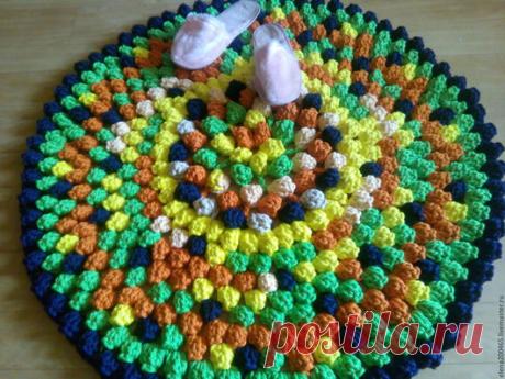 Купить Коврик "Осенний поцелуй" - комбинированный, ручная работа, ручная работа handmade