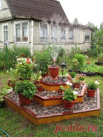 Дачный фонтанчик из песочницы - Садоводка