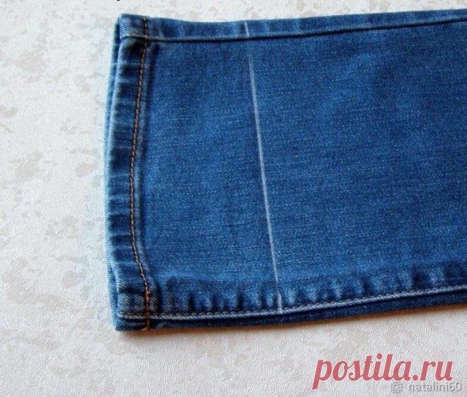 2 простых способа ‍‏‏укоротить джинсы не меняя фабричную строчку | Провинциалка в теме | Яндекс Дзен
