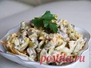Салат из говядины с овощами