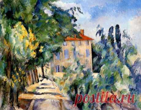 House with Red Roof by Paul Cézanne - ArtStack - art online